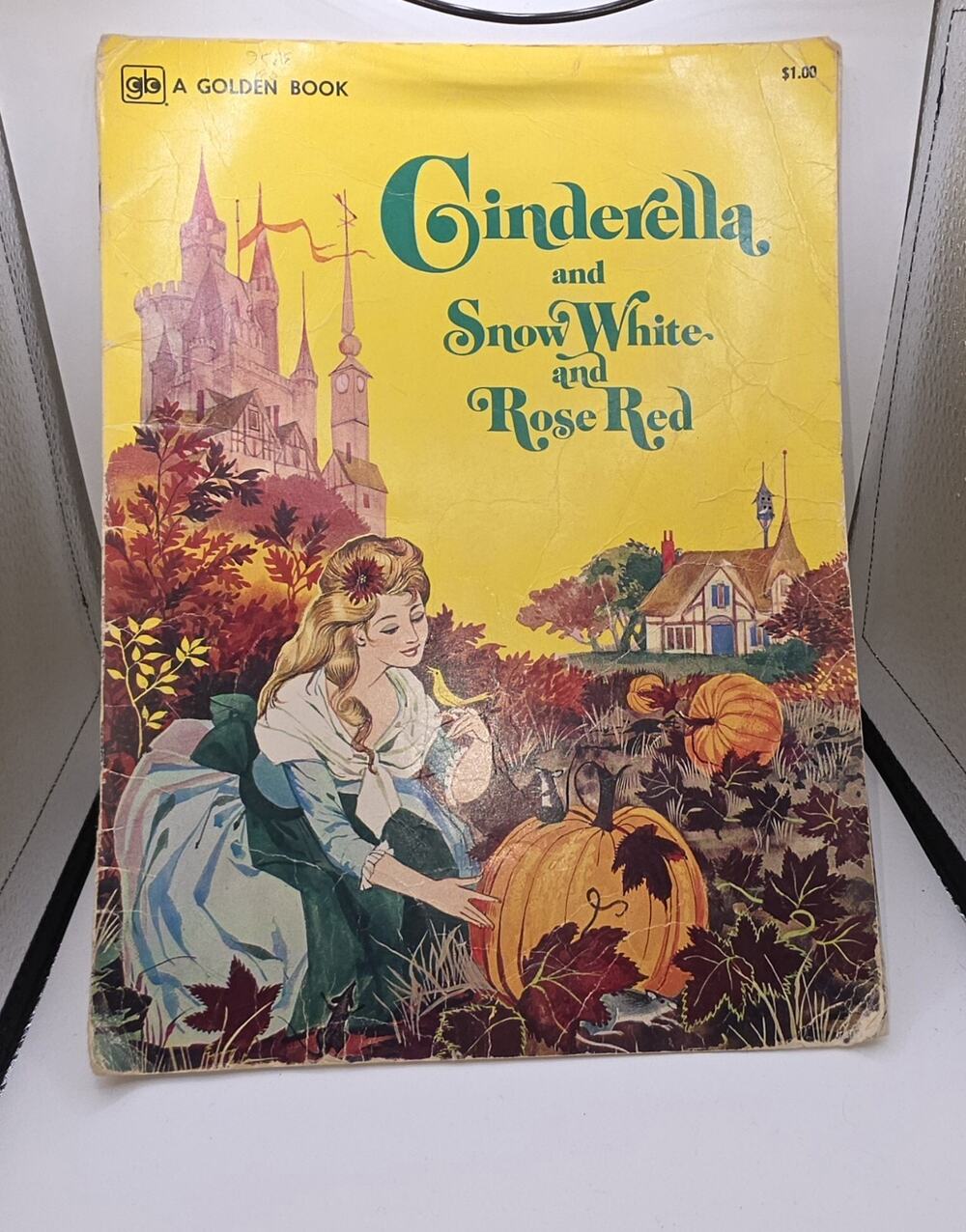 Cinderella and Snow White, and Rose Red Vtg. Paperback Golden Book 1962 G. Laite